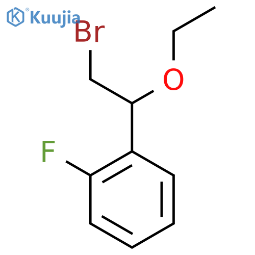 1-(2-bromo-1-ethoxyethyl)-2-fluorobenzene structure