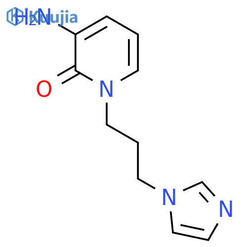 3-amino-1-3-(1H-imidazol-1-yl)propyl-1,2-dihydropyridin-2-one structure