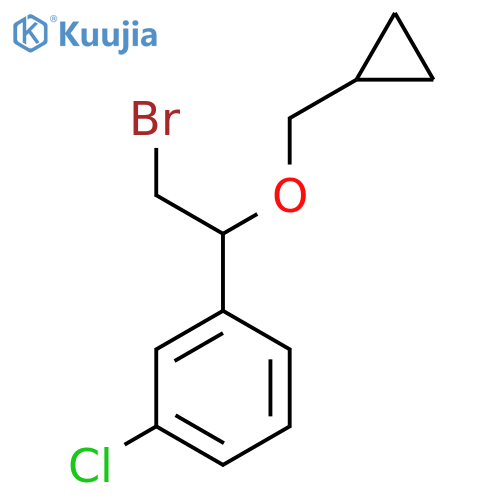 1-2-bromo-1-(cyclopropylmethoxy)ethyl-3-chlorobenzene structure