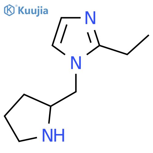 2-ethyl-1-(pyrrolidin-2-yl)methyl-1H-imidazole structure