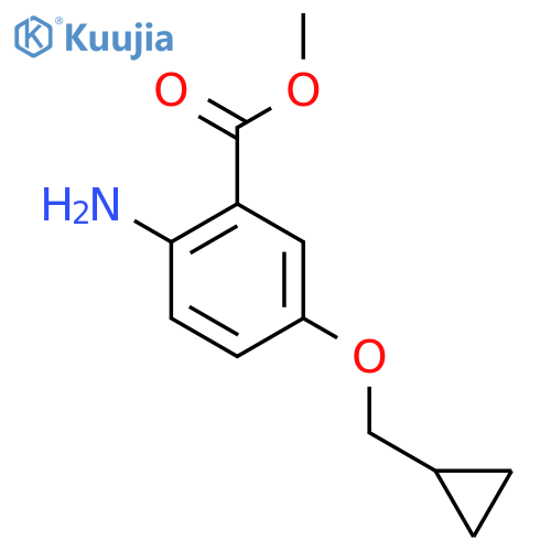 2-Amino-5-cyclopropylmethoxybenzoic acid methyl ester structure