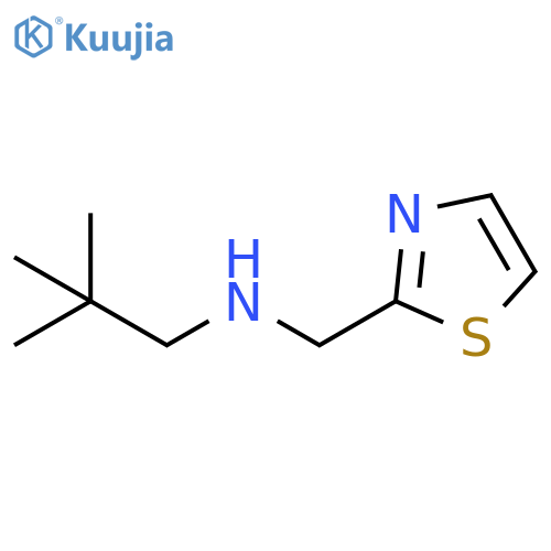 (2,2-dimethylpropyl)[(1,3-thiazol-2-yl)methyl]amine structure