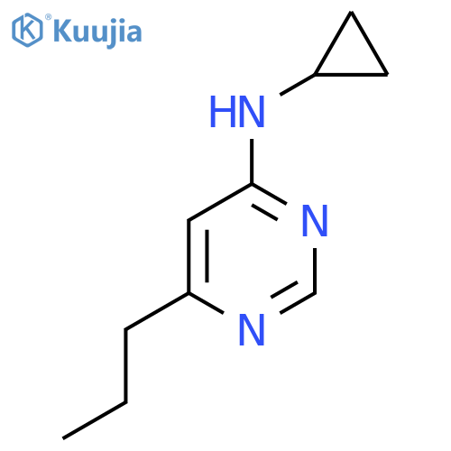 N-Cyclopropyl-6-propylpyrimidin-4-amine structure