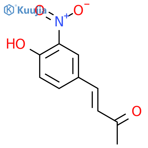 4-(4-hydroxy-3-nitrophenyl)but-3-en-2-one structure