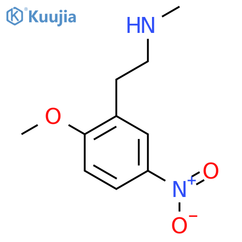 [2-(2-Methoxy-5-nitrophenyl)ethyl](methyl)amine structure