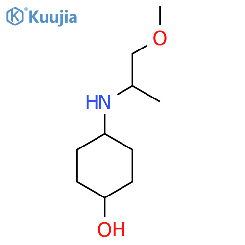 4-[(1-methoxypropan-2-yl)amino]cyclohexan-1-ol structure