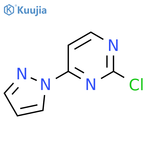 2-Chloro-4-(1H-pyrazol-1-yl)pyrimidine structure