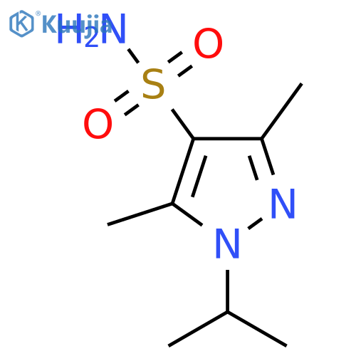 3,5-dimethyl-1-(propan-2-yl)-1H-pyrazole-4-sulfonamide structure