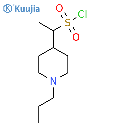 1-(1-Propylpiperidin-4-yl)ethane-1-sulfonyl chloride structure