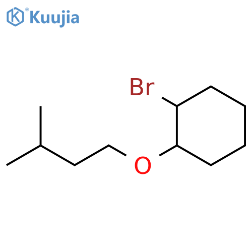 1-bromo-2-(3-methylbutoxy)cyclohexane structure