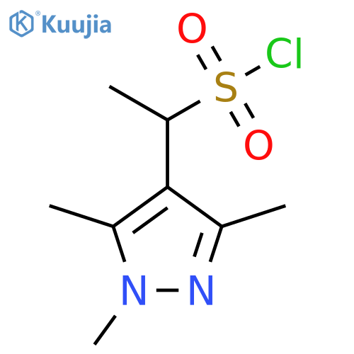 1H-Pyrazole-4-methanesulfonyl chloride, α,1,3,5-tetramethyl- structure