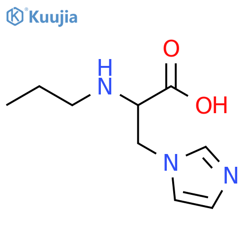 3-(1H-imidazol-1-yl)-2-(propylamino)propanoic acid structure
