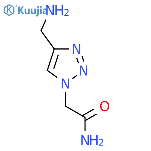 2-[4-(Aminomethyl)-1H-1,2,3-triazol-1-yl]acetamide structure