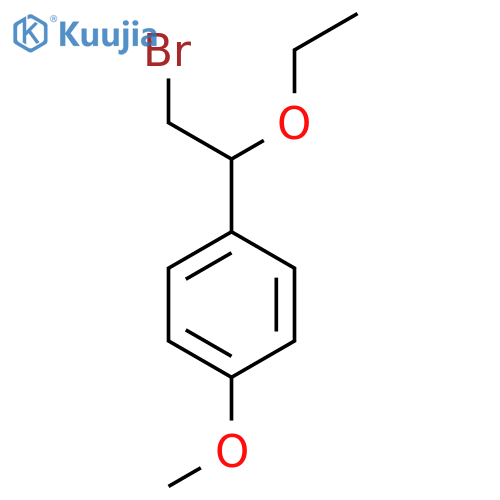 1-(2-Bromo-1-ethoxyethyl)-4-methoxybenzene structure