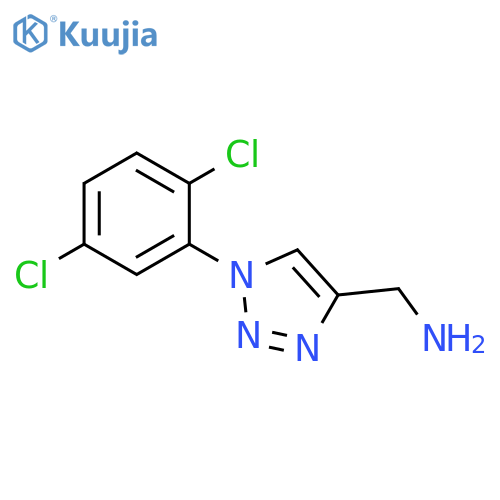 [1-(2,5-dichlorophenyl)-1H-1,2,3-triazol-4-yl]methanamine structure