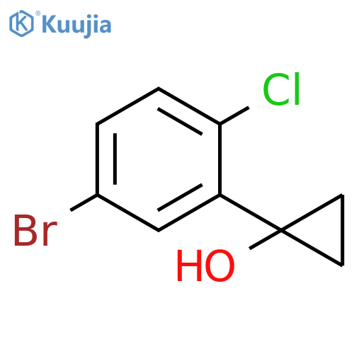 1-(5-bromo-2-chlorophenyl)cyclopropan-1-ol structure