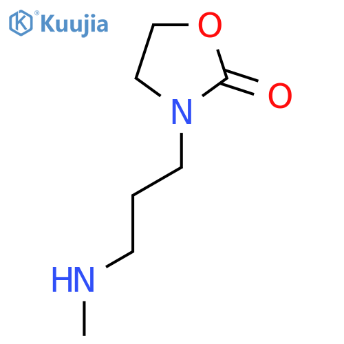 3-[3-(Methylamino)propyl]-1,3-oxazolidin-2-one structure