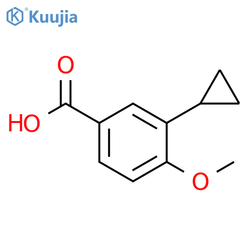 3-cyclopropyl-4-methoxybenzoic acid structure