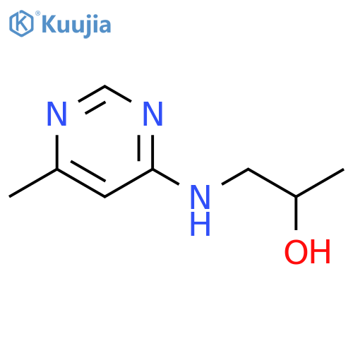 1-[(6-methylpyrimidin-4-yl)amino]propan-2-ol structure