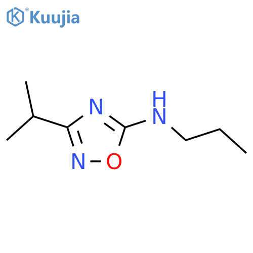 3-(propan-2-yl)-N-propyl-1,2,4-oxadiazol-5-amine structure