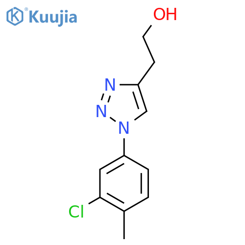 2-1-(3-chloro-4-methylphenyl)-1H-1,2,3-triazol-4-ylethan-1-ol structure