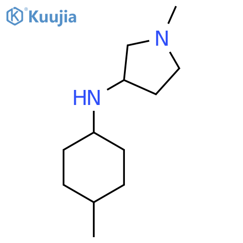 1-methyl-N-(4-methylcyclohexyl)pyrrolidin-3-amine structure