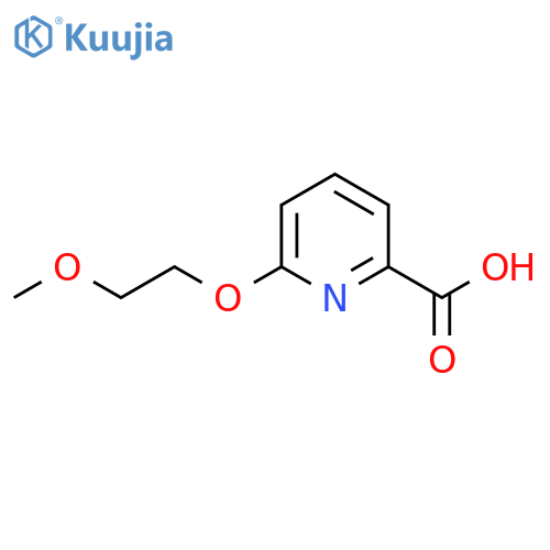 6-(2-methoxyethoxy)pyridine-2-carboxylic acid structure