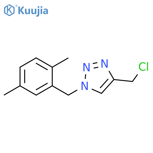 4-(chloromethyl)-1-[(2,5-dimethylphenyl)methyl]-1h-1,2,3-triazole structure