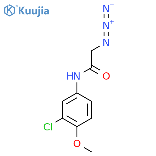 2-azido-N-(3-chloro-4-methoxyphenyl)acetamide structure