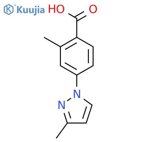 4-(3-Methyl-1H-pyrazol-1-yl)-2-methyl benzoic acid structure