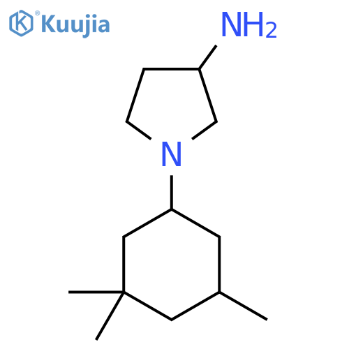 1-(3,3,5-Trimethylcyclohexyl)pyrrolidin-3-amine structure
