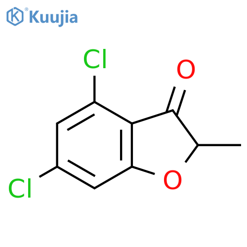 4,6-Dichloro-2-methyl-2,3-dihydro-1-benzofuran-3-one structure