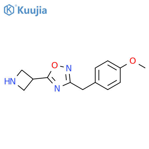 5-(azetidin-3-yl)-3-(4-methoxyphenyl)methyl-1,2,4-oxadiazole structure