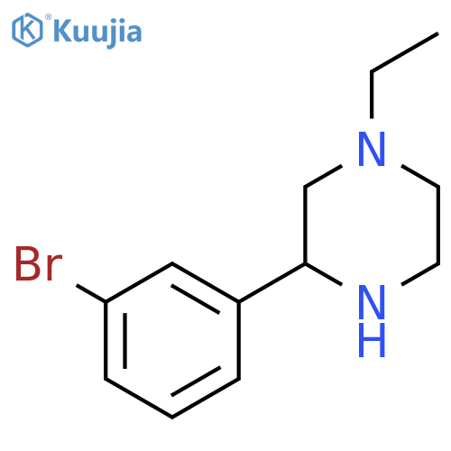 3-(3-Bromophenyl)-1-ethylpiperazine structure
