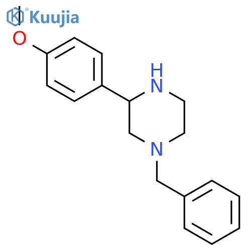 1-Benzyl-3-(4-methoxyphenyl)piperazine structure