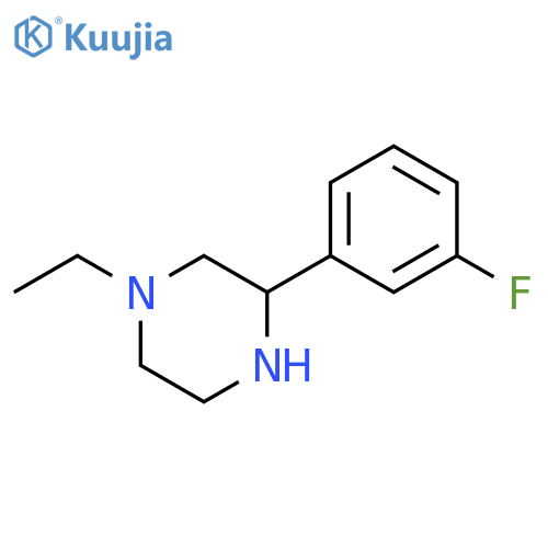 1-ethyl-3-(3-fluorophenyl)piperazine structure