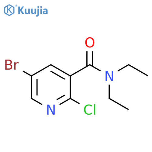 5-Bromo-2-chloro-N,N-diethylnicotinamide structure