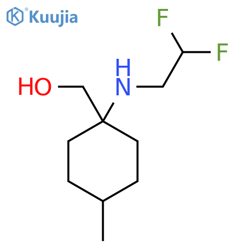 {1-[(2,2-Difluoroethyl)amino]-4-methylcyclohexyl}methanol structure