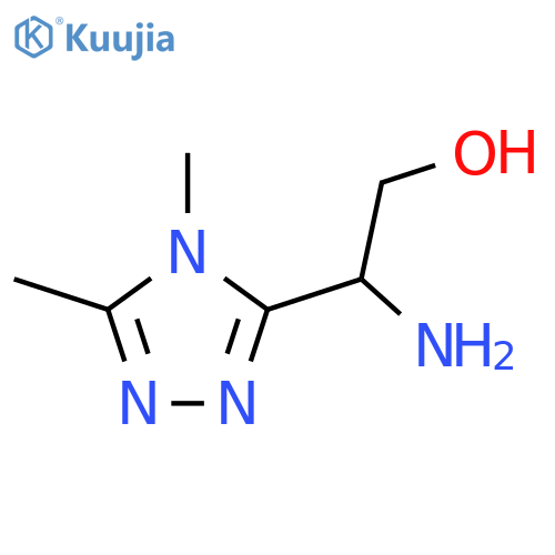 2-amino-2-(dimethyl-4H-1,2,4-triazol-3-yl)ethan-1-ol structure