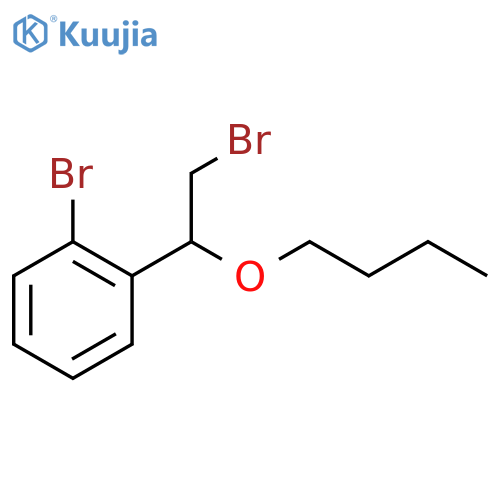 1-bromo-2-(2-bromo-1-butoxyethyl)benzene structure