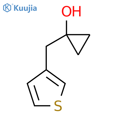 1-(thiophen-3-yl)methylcyclopropan-1-ol structure