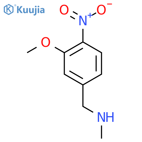 (3-methoxy-4-nitrophenyl)methyl(methyl)amine structure