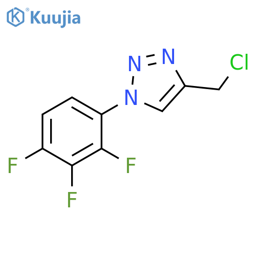4-(chloromethyl)-1-(2,3,4-trifluorophenyl)-1H-1,2,3-triazole structure