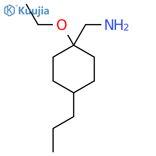 (1-ethoxy-4-propylcyclohexyl)methanamine structure