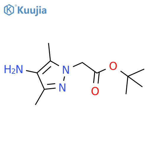 tert-Butyl 2-(4-amino-3,5-dimethyl-1H-pyrazol-1-yl)acetate structure