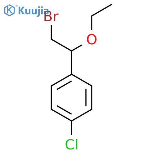 1-(2-bromo-1-ethoxyethyl)-4-chlorobenzene structure