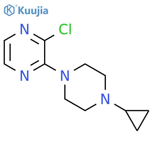 2-chloro-3-(4-cyclopropylpiperazin-1-yl)pyrazine structure