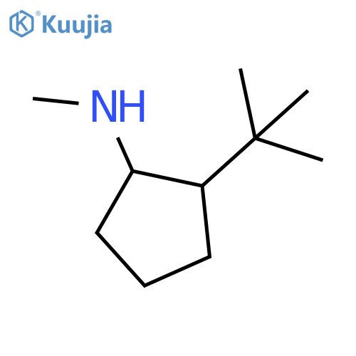 2-tert-butyl-N-methylcyclopentan-1-amine structure