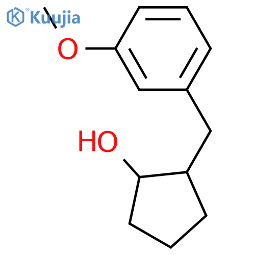 Cyclopentanol, 2-[(3-methoxyphenyl)methyl]-  structure