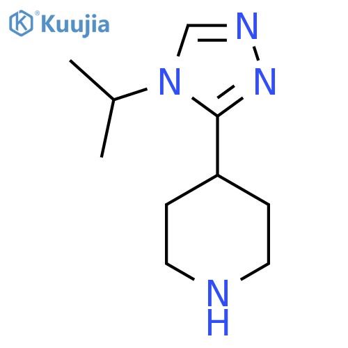4-[4-(propan-2-yl)-4H-1,2,4-triazol-3-yl]piperidine structure